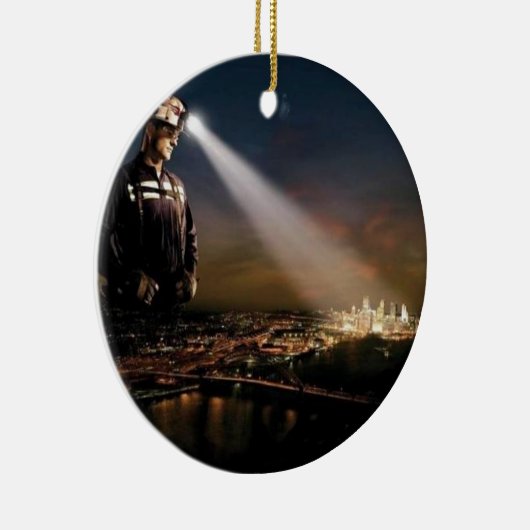 KOOL HOUDT ONZE LICHTEN AAN KERAMISCH ORNAMENT (Rechts)