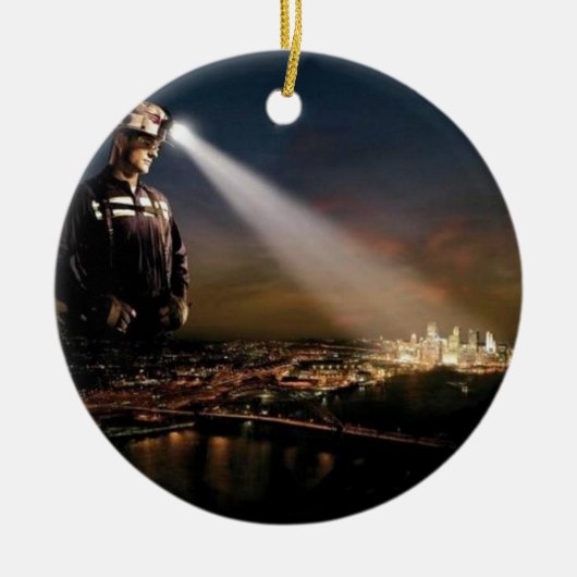 KOOL HOUDT ONZE LICHTEN AAN KERAMISCH ORNAMENT (Voorkant)