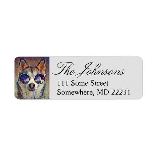 Kool Husky Return Address Label (Voorkant)