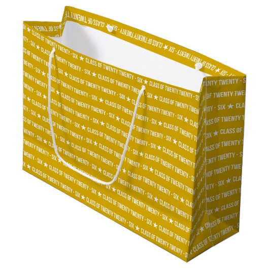 Kool Klasse van 2026 Afstudeerpatroon Groot Cadeauzakje (Voorkant Gekanteld)