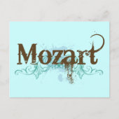 Kool Klassiek Mozart Briefkaart (Voorkant)