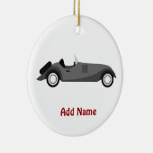 Kool Klassieke auto Keramisch Ornament (Rechts)