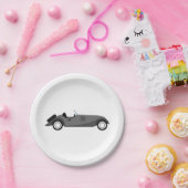 Kool Klassieke auto Papieren Bordje (Feest)