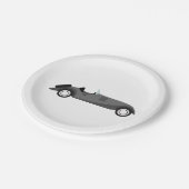 Kool Klassieke auto Papieren Bordje (Gekanteld)