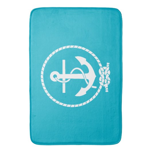 Kool Klassieke en elegante anker Badmat (Voorkant Verticaal)