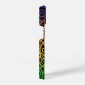 Kool kleurige regenbooghandleiding getekende doodl iPhone hoesje (Rechterkant)