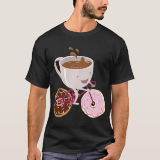 Kool Koffiefietsenfietshandtekening Premium T-shirt