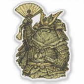 Kool Kolonel — Grappige Groente Commandant  Sticker (Voorkant)