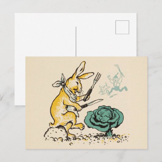 "Kool Konijn" Briefkaart (Voorkant / Achterkant)