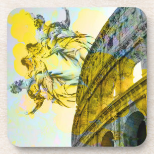 Kool kunst van Rome op trendy wijze Bier Onderzetter