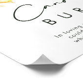 Kool Land Zonnebloem | Deze Kaars Brand Signaal Poster (Hoek)