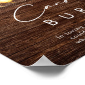 Kool Land Zonnewende | Hout Deze Kaars BrandT Poster (Hoek)