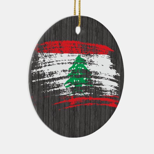 Kool Libanees vlagontwerp Keramisch Ornament (Rechts)