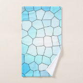 Kool Light Blue Mosaic Pattern-ontwerp Bad Handdoek (Handdoek)