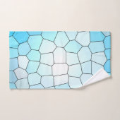 Kool Light Blue Mosaic Pattern-ontwerp Bad Handdoek (Handdoek)