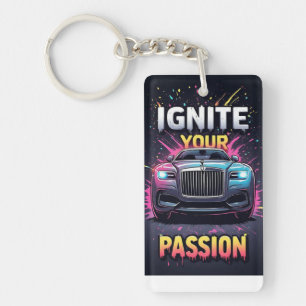 Kool Luxe Auto Grafisch En Dynamisch Kleureffect Sleutelhanger