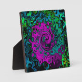 Kool, Magenta, Abstract, Groovy, Vloeibare Kunst, Fotoplaat (Voorkant)