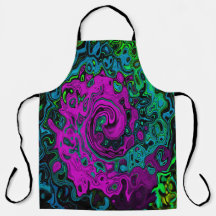 Kool Magenta Abstract Groovy Vloeibare Kunst Werve