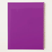 Kool Magenta Trouwuitnodiging met Minimale Stijl Planner (Achterkant)