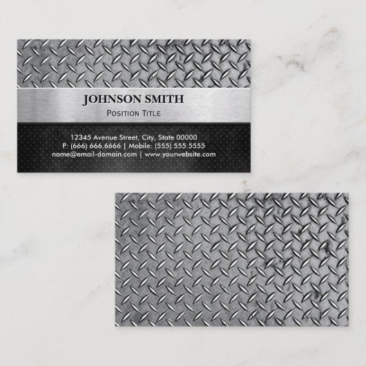 Kool met reliëfruitvormige ruitkorrels, gekruist e visitekaartje (Voorkant / Achterkant)