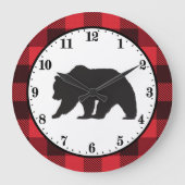 kool met zwarte beren grote klok (Voorkant)