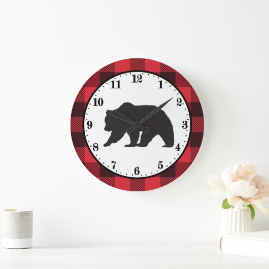 kool met zwarte beren grote klok (Huis)