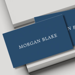 Kool Minimalistisch Consultant Netwerken Blauw Wit Visitekaartje