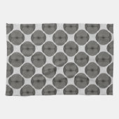 Kool Minimalistisch Klaproos Getextureerd Bloemmot Theedoek (Horizontaal)