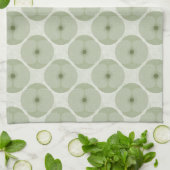 Kool Minimalistisch Klaproos Getextureerd Bloemmot Theedoek (Gevouwen)