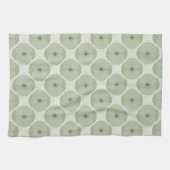 Kool Minimalistisch Klaproos Getextureerd Bloemmot Theedoek (Horizontaal)