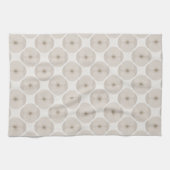 Kool Minimalistisch Klaproos Getextureerd Bloemmot Theedoek (Horizontaal)