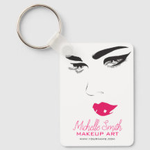 Kool Minimalistisch Roze Zwart Modern Make-up Arti