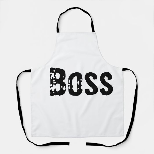 Kool Minimalistische Baas schort (Voorkant)