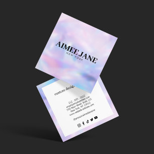 Kool Minimalistische Luxe Boutique Tie Dye Vierkante Visitekaartje