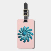 Kool MOD Atomic Daisy - Mid Century Modern Retro Bagagelabel (Voorkant verticaal)