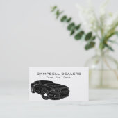 Kool Modern Sportauto Dealership Visitekaartje (Staand voorkant)