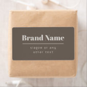 Kool Moderne Donker & Licht Beige Merk of Bedrijf Etiket (Insitu)