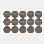 Kool Moderne Donker & Licht Beige Merk of Bedrijf Labels (Vel)