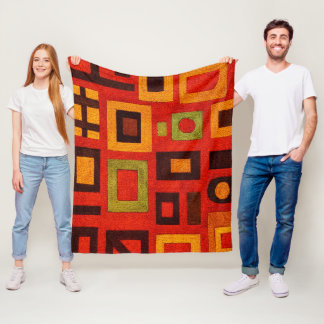 Kool Moderne Geometrisch Fleece Deken