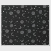 Kool Moon en Stars Cadeaupapier (Vlak)