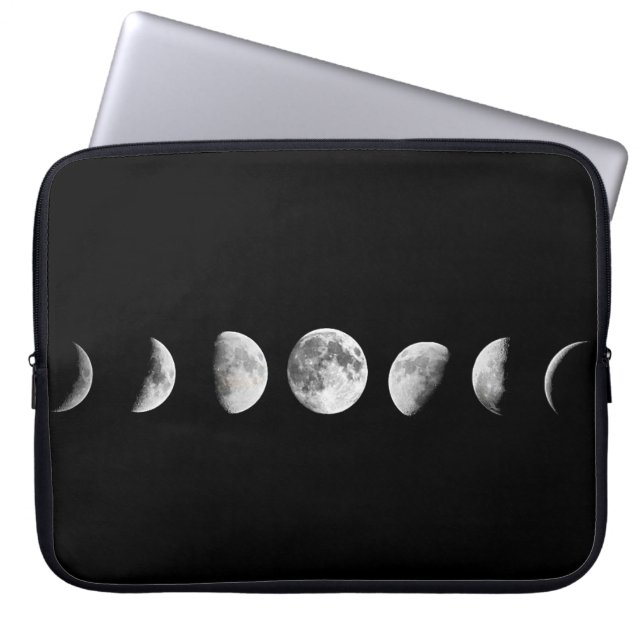 Kool Moon Phases Laptophoes Laptop Sleeve (Voorkant)