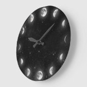 Kool Moon Phases Minimale Muurklok Novelty Wall Grote Klok (Hoek)