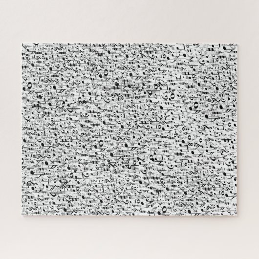 Kool Musical Notes and Symbols Random Pattern Legpuzzel (Horizontaal)
