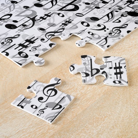 Kool Musical Notes and Symbols Random Pattern Legpuzzel (Zijkant)