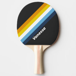 Kool Nachtval Gestreepte met Naam Tafeltennisbatje