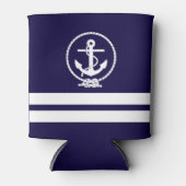 Kool Nautical Anchor Patroon Blikjeskoeler (Voorkant)