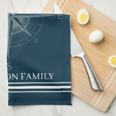 Kool Nautical Compass - Aangepast Theedoek (Quarter Fold)