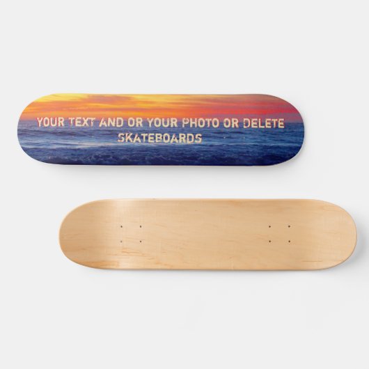 Kool Night Sunset Beach Skateboards Personated (Horizontaal)