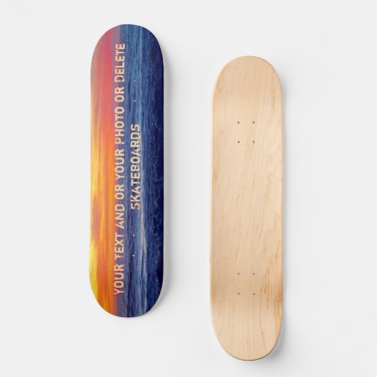 Kool Night Sunset Beach Skateboards Personated (Voorkant)