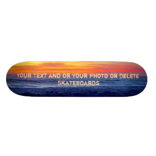 Kool Night Sunset Beach Skateboards Personated